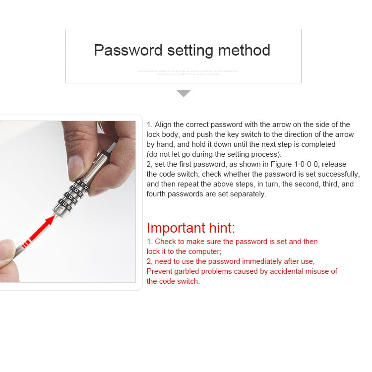 Verrou de sécurité universel pour PC portable - Protection