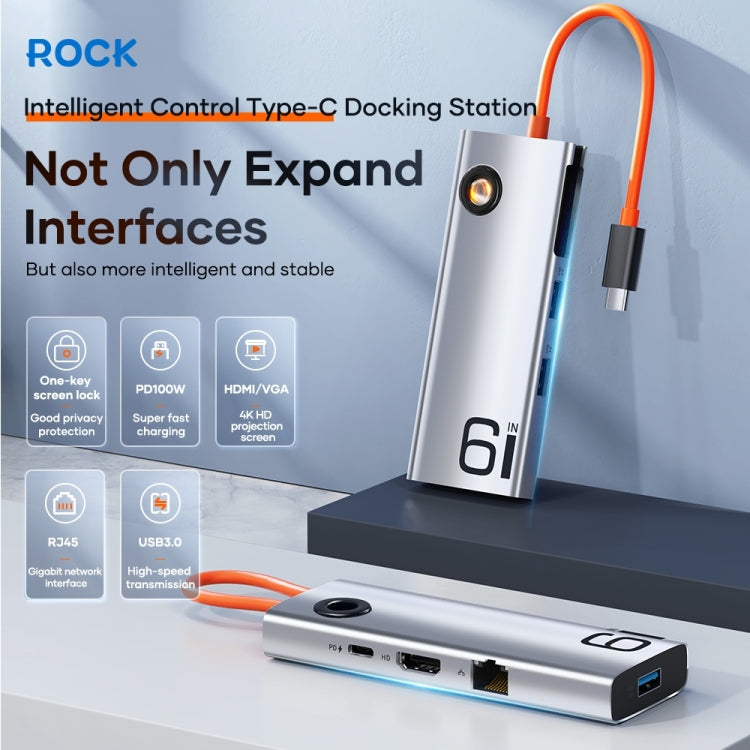 ROCK TR28 6-in-1 USB 3.0 Hub for 4K Gaming PC