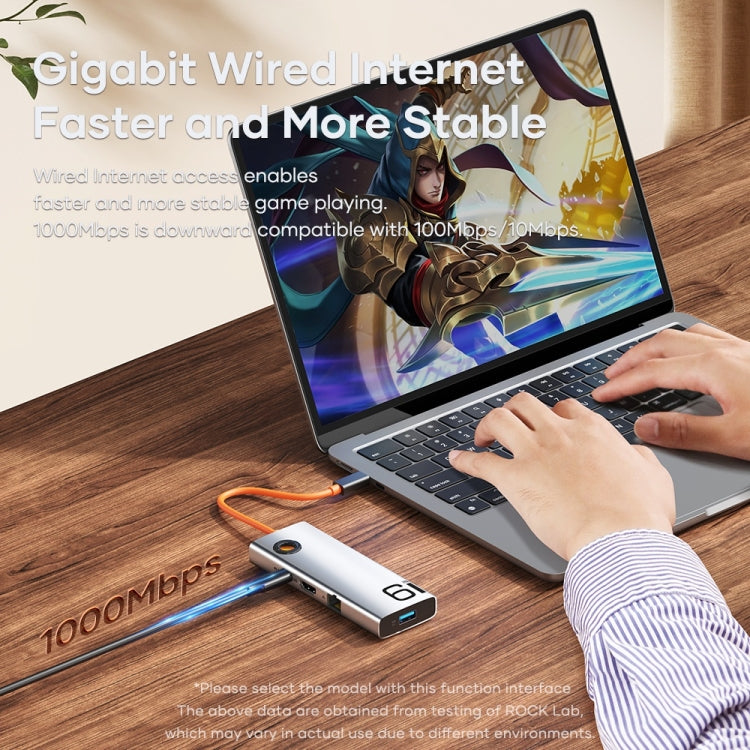 ROCK TR28 6-in-1 USB 3.0 Hub for 4K Gaming PC