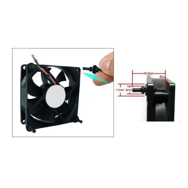 Vis anti-vibration pour PC - 20 pièces en silicone 29.9mm