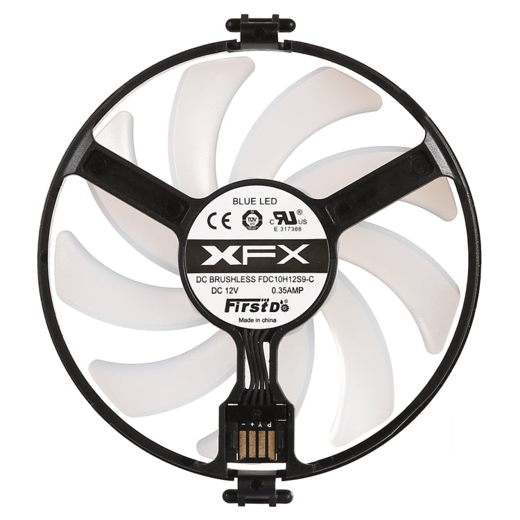 Refroidisseur GPU XFX RX470 RX480 avec Ventilateur Rouge