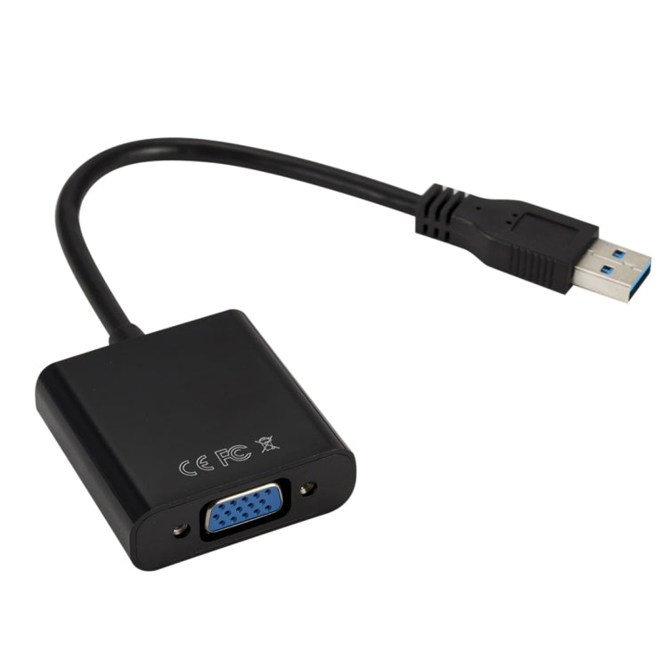 Câble convertisseur de carte graphique externe USB3.0 vers VGA, résolution : 1080P, 1080P (Black), 1080P (Blue), 1080P