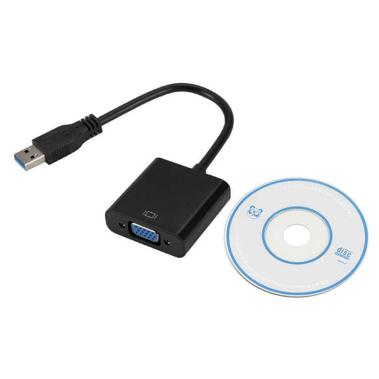 Câble convertisseur de carte graphique externe USB3.0 vers VGA, résolution : 1080P, 1080P (Black), 1080P (Blue), 1080P