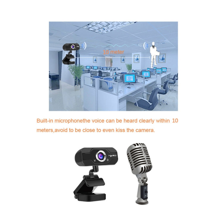 HXSJ S50 HD Webcam for PC - 100 Megapixels and Built-in Microphone