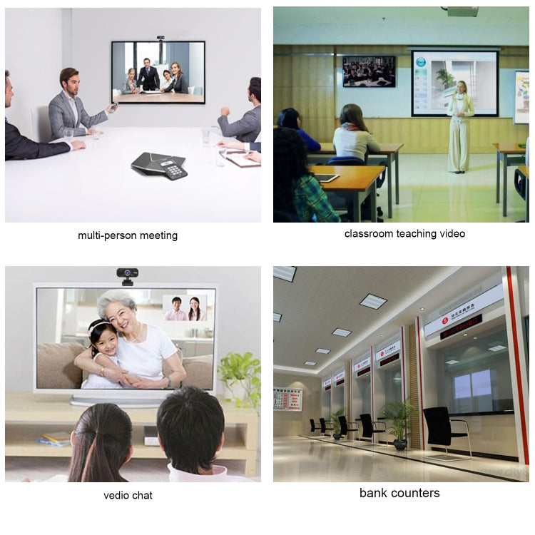 HXSJ S50 HD Webcam for PC - 100 Megapixels and Built-in Microphone