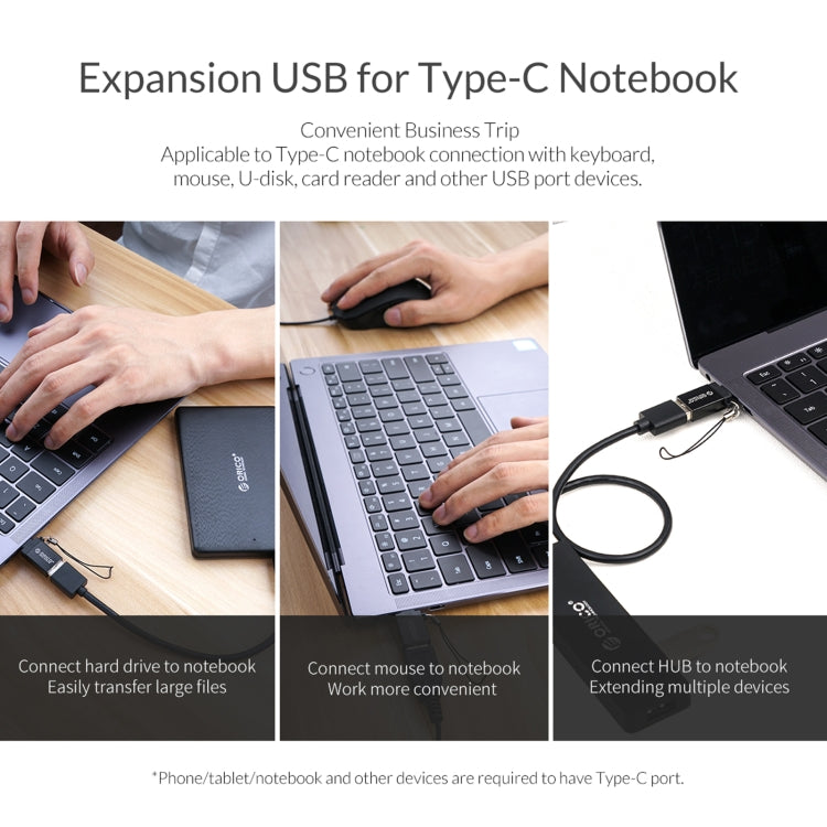 Adaptateur ORICO Type-C vers USB 3.0 pour PC Gaming