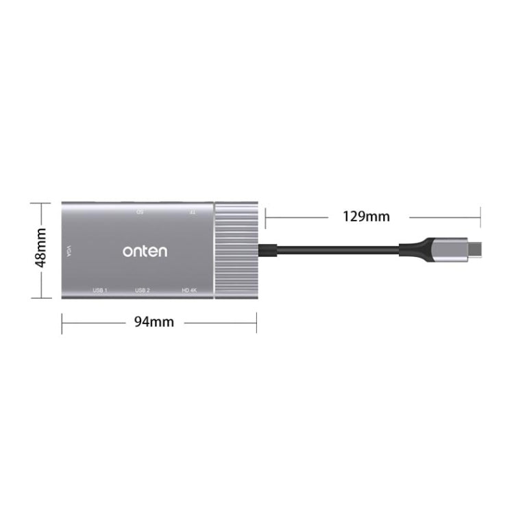 Hub multifonction USB 3.0 pour PC gaming - Onten 95113