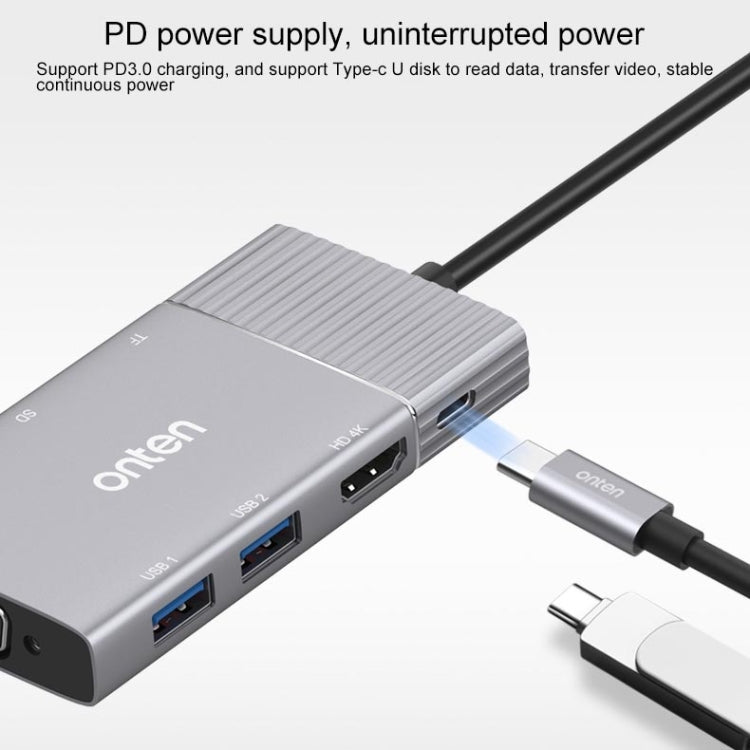 Hub multifonction USB 3.0 pour PC gaming - Onten 95113