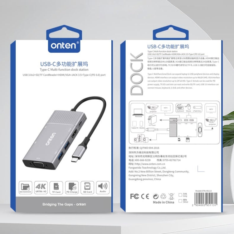 Hub multifonction USB 3.0 pour PC gaming - Onten 95113