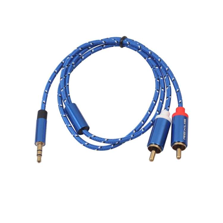 Câble audio tressé 0,5m RCA pour PC et haut-parleurs actifs
