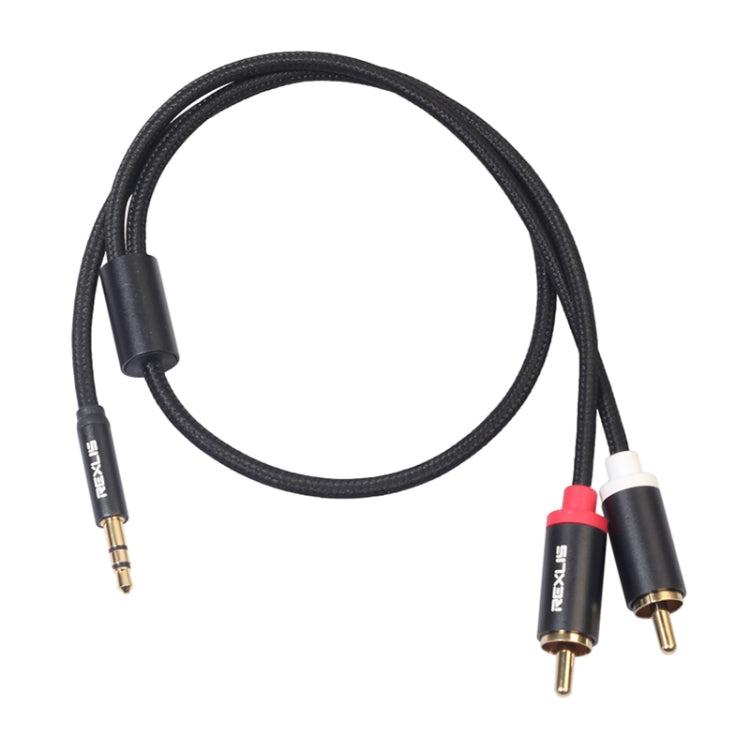 3.5mm to RCA Braided Audio Cable for PC - 0.5m