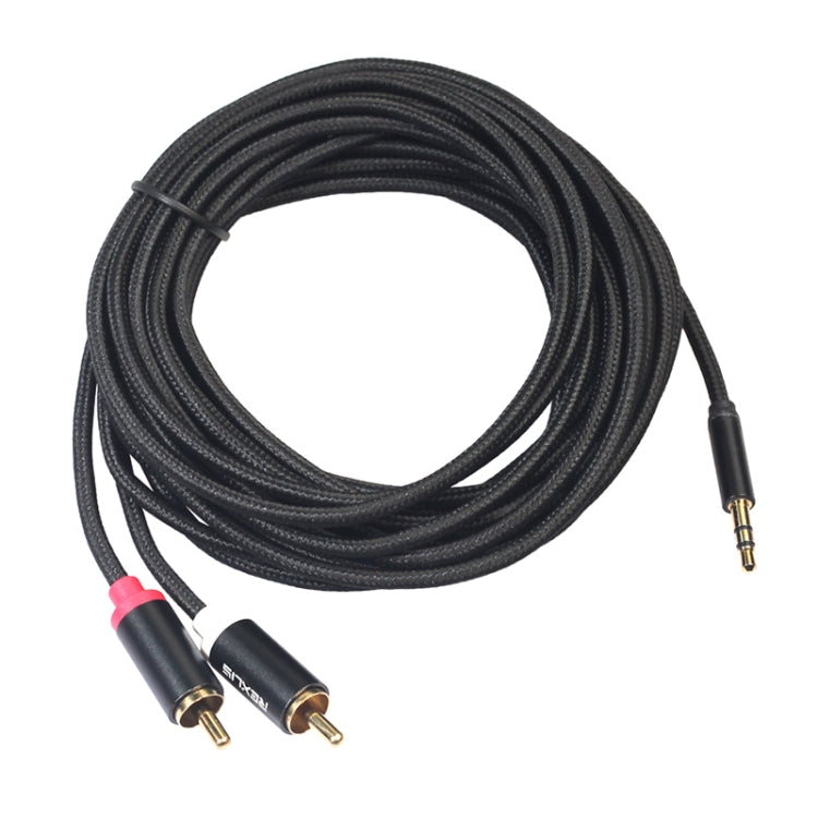 Câble audio RCA 10m tressé pour PC et haut-parleurs actifs