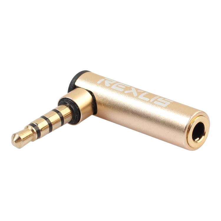 3.5mm L-shaped Audio Adapter for PC and Gaming, Gold-Plated