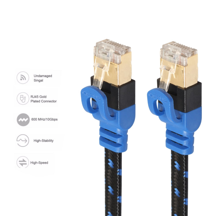 Câble réseau CAT7 plat 10 Gb/s pour PC et gaming - 0,5 m