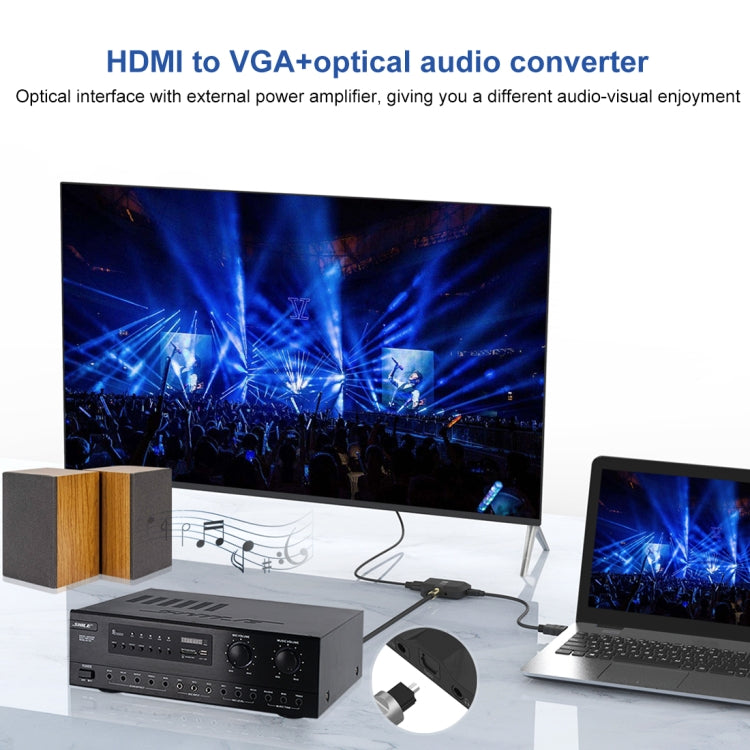 Convertisseur Audio HDMI vers VGA pour PC et TV - Onten