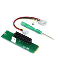 Adaptateur PCI-E 4X femelle vers NGFF M.2 M Key mâle, carte convertisseur avec câble d'alimentation
