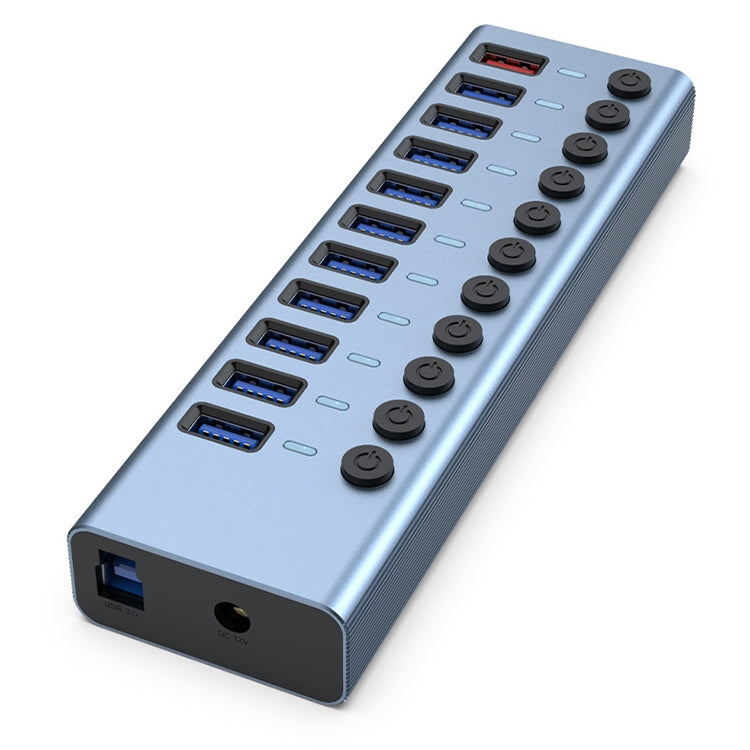 HUB USB 3.0 11 en 1 pour PC avec interrupteur et