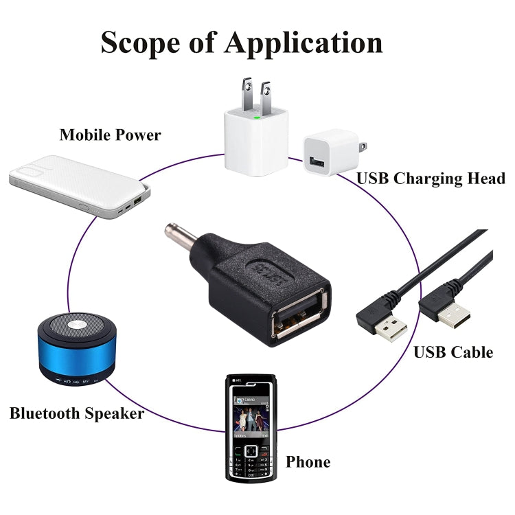 Adaptateur USB Femelle 3,5 x 1,35 mm pour Gaming PC