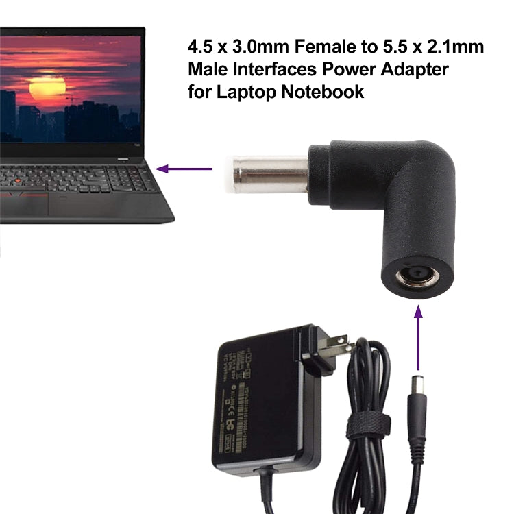 Adaptateur PC 4,5 x 3 mm vers 5,5 x 2,1 mm pour gaming