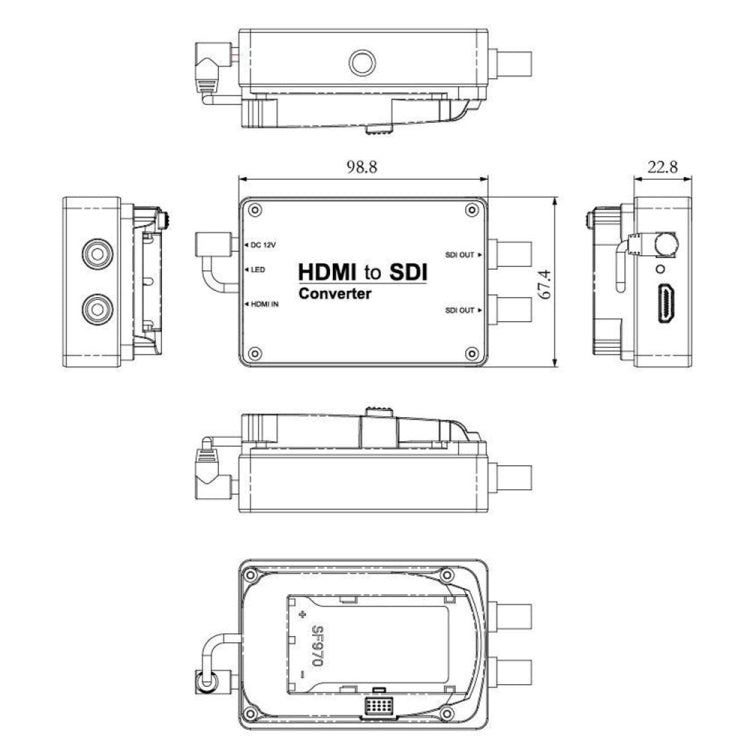 Convertisseur HDMI vers 2 SDI - Accessoire Gaming PC
