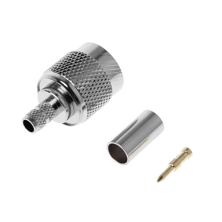 TNC Male RF Coaxial Connector for RG58 Cable - 10 pieces