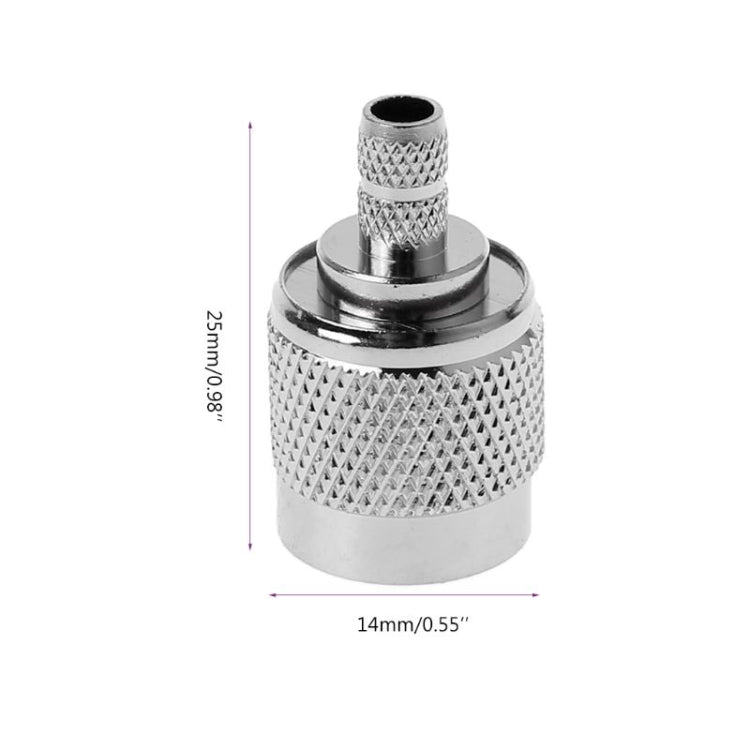 TNC Male RF Coaxial Connector for RG58 Cable - 10 pieces