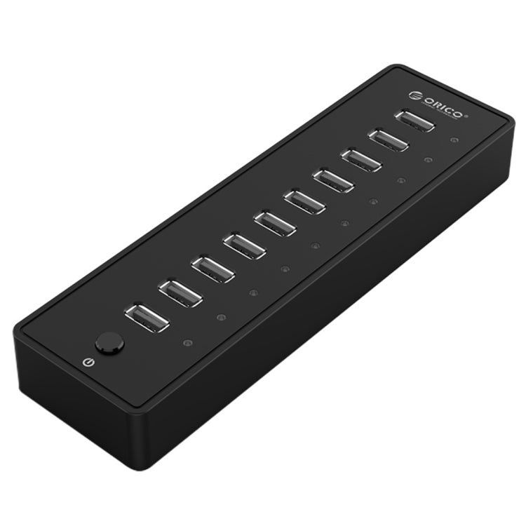 HUB USB 2.0 ORICO 10 ports pour PC - Accessoire Gaming Noir