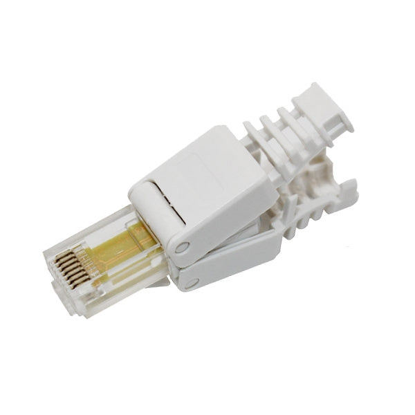 RJ-45 Cat6 UTP Connector: tool-free crimping for PC