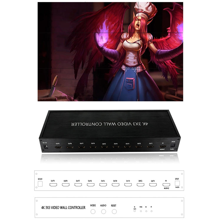 Contrôleur vidéo HDMI 4K NK-BT88 pour gaming multi-écran