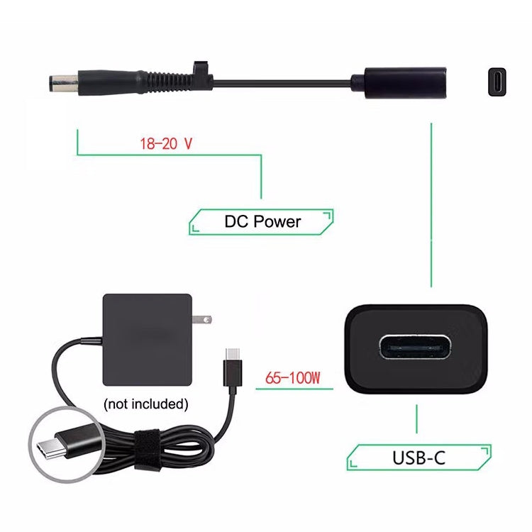 USB-C to 7.4mm Cable for HP Gaming PC - Charger