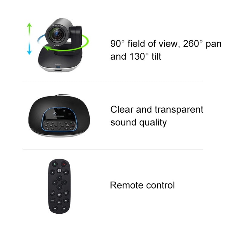 Caméra de téléconférence Logitech CC3500e HD pour PC