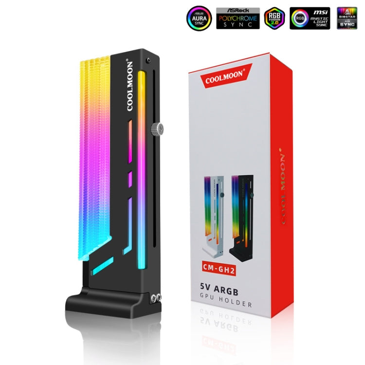COOLMOON CM-GH2 ARGB 5V GPU Support for Gaming PC