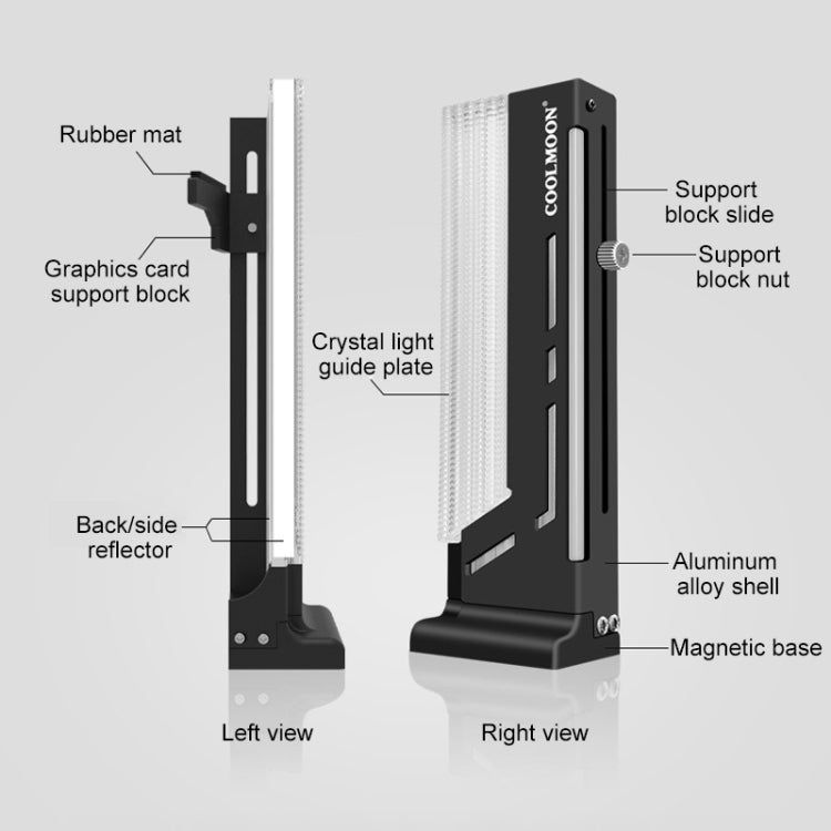 COOLMOON CM-GH2 ARGB 5V GPU Support for Gaming PC