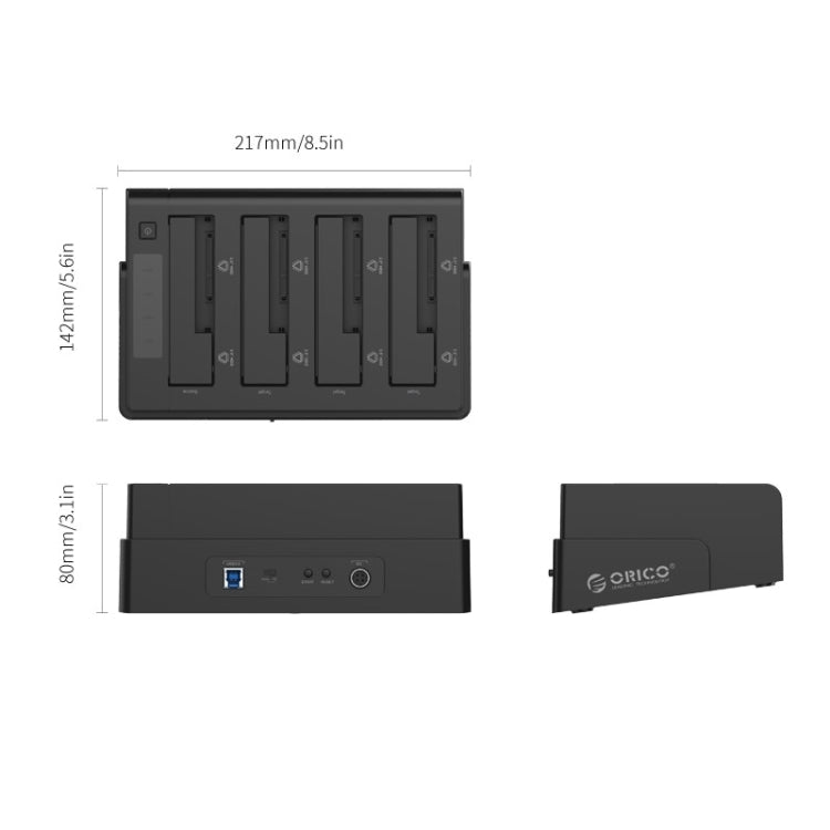 Boîtier de disque dur externe 4 baies USB 3.0 pour PC