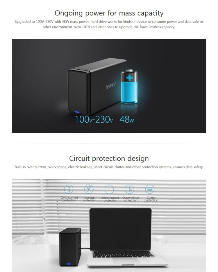Boîtier de disque dur externe RAID USB 3.0 pour PC