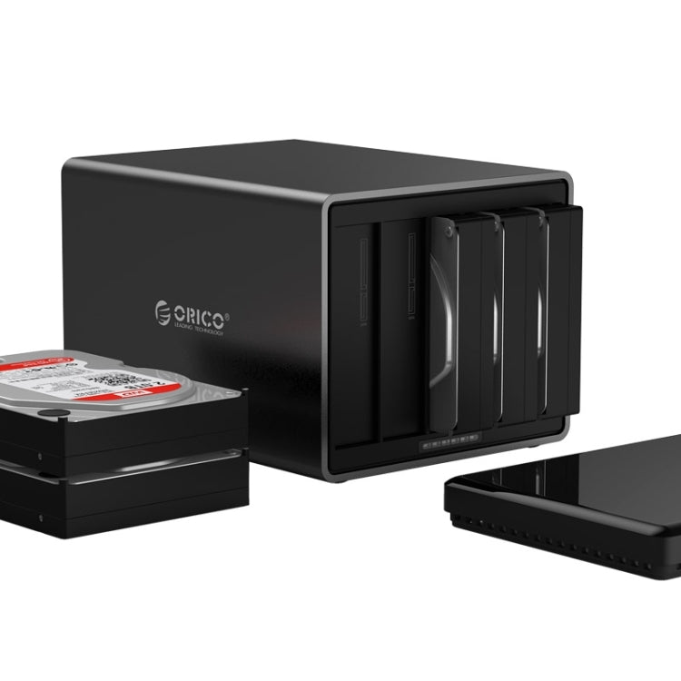 ORICO NS500-RC3 5-Bay USB-C / Type-C 3.1 to SATA External Hard Drive Enclosure Storage Case HDD Docking Station with RAID for 3.5 inch SATA HDD, UASP Protocol Supported, USB 3.1 Type-C to SATA with Raid
