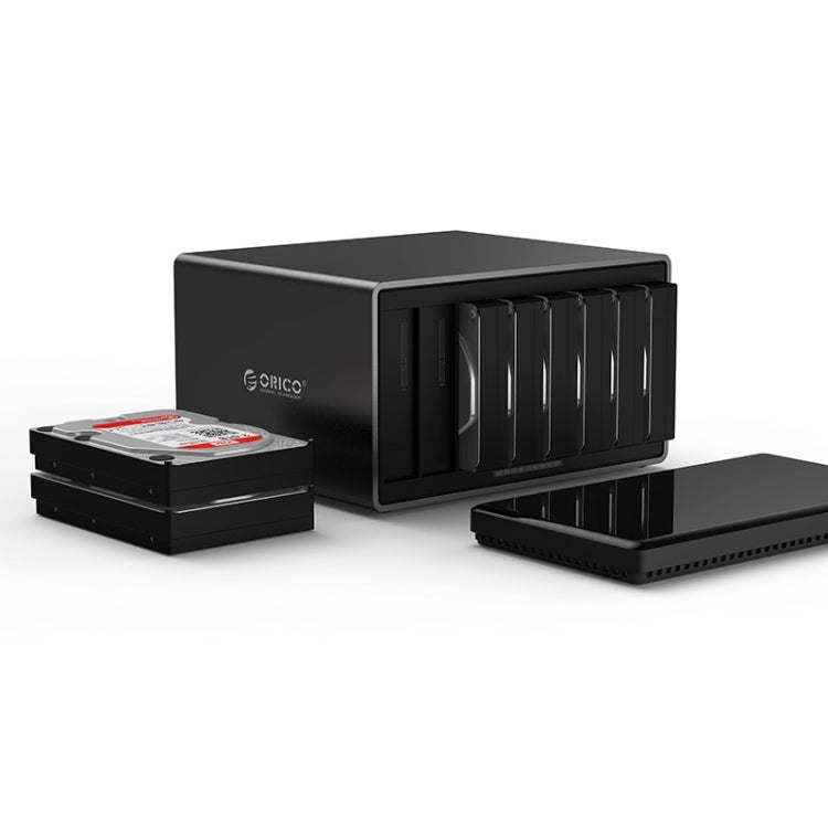 ORICO NS800-C3 8-Bay USB-C/Type-C 3.1 to SATA External Hard Drive Enclosure Storage Case Docking Station for 3.5 inch SATA HDD, Support UASP Protocol, USB 3.1 Type-C