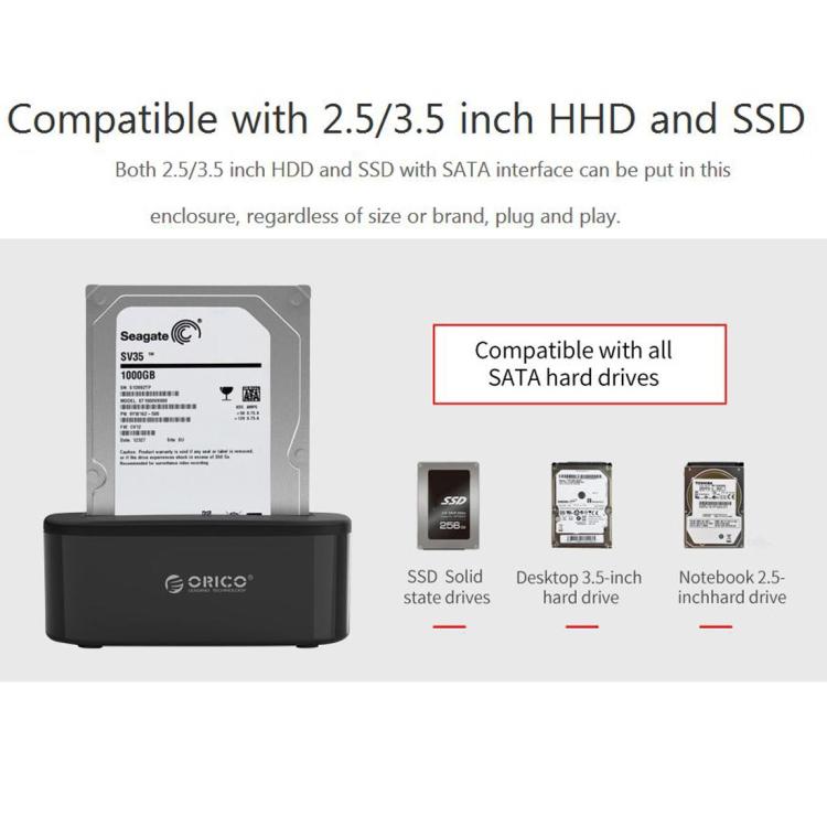 Station d'accueil USB 3.0 pour disque dur SATA - ORICO