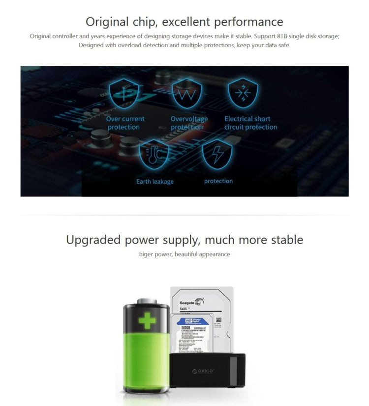 ORICO USB 3.0 SATA Hard Drive Docking Station