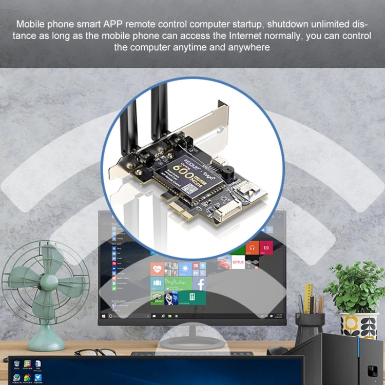 Carte Réseau EDUP AC600SW 600 Mbps pour PC Gaming