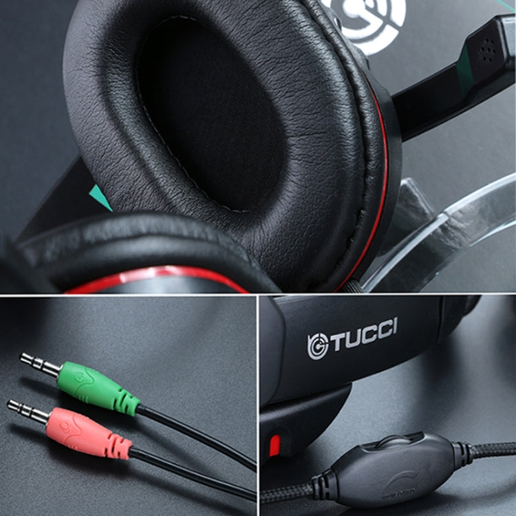 Casque gaming stéréo PC TUCCI X6 Super Bass avec micro