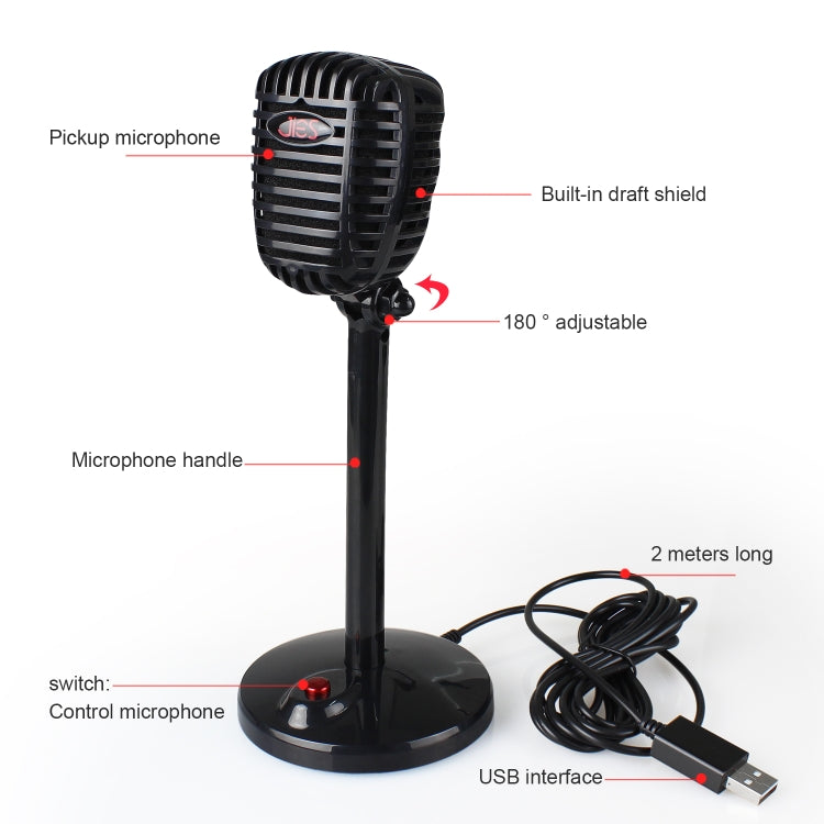 Microphone USB rotatif 360° pour vidéoconférence et gaming