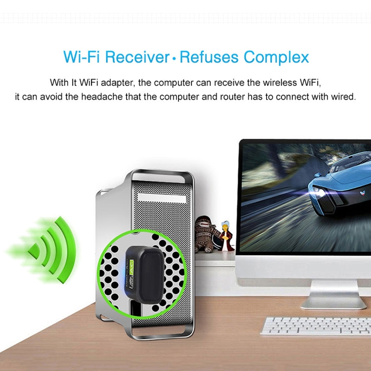 Adaptateur WiFi USB AC600Mbps pour PC - Double bande 2,4/5