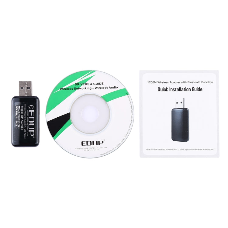 Adaptateur WiFi USB AC1200Mbps avec Bluetooth pour PC Gaming