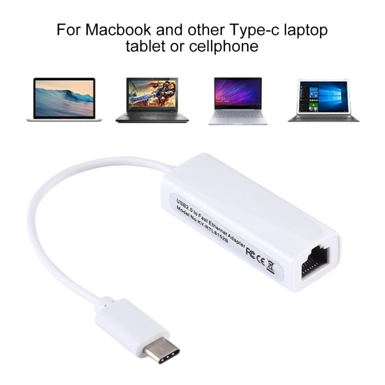 Adaptateur Ethernet USB-C 10/100 Mbps pour PC Gaming