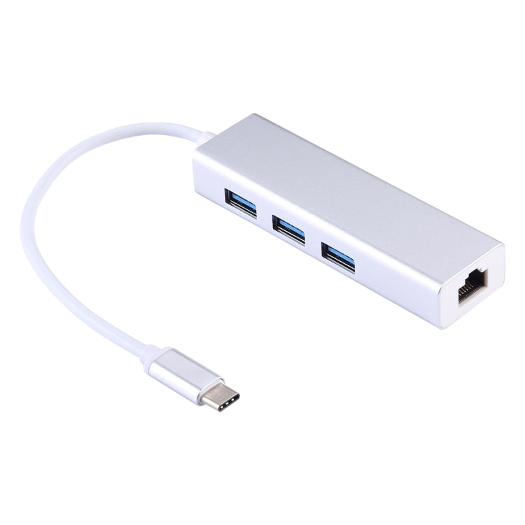 HUB USB-C Aluminium 3 Ports + Adaptateur Ethernet Gigabit