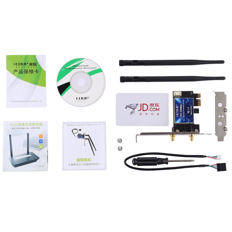 Adaptateur WiFi PCI-E 1200Mbps pour PC Gaming EP-9620