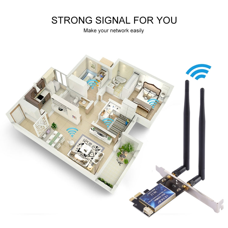 Adaptateur WiFi PCI-E 1200Mbps pour PC Gaming EP-9620