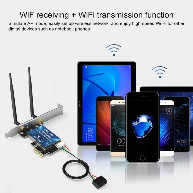 Adaptateur WiFi PCI-E 1200Mbps pour PC Gaming EP-9620