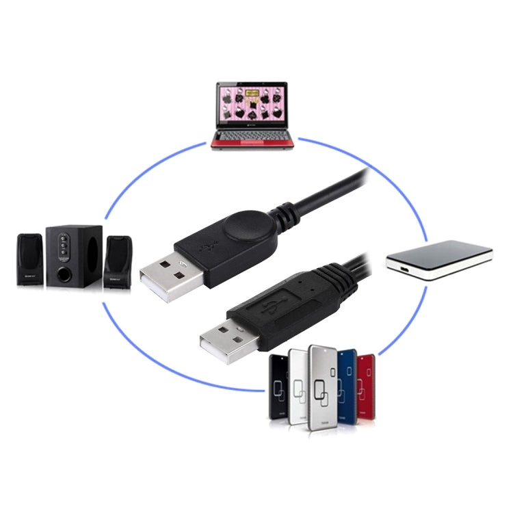 Câble USB 2.0 double pour PC - 50 cm, accessoire essentiel